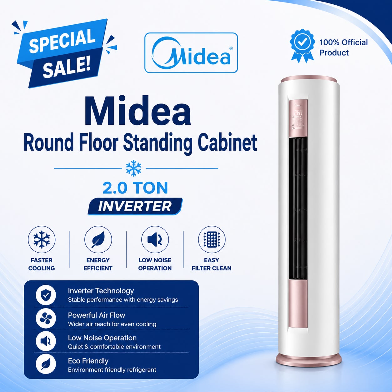 Midea MFYA-400-24ARFN1-FSU 2 Ton